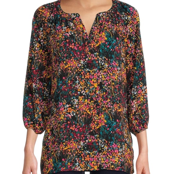 Floral Print Blouse • XXL • Workwear blouse • Plus Size - Picture 2 of 3